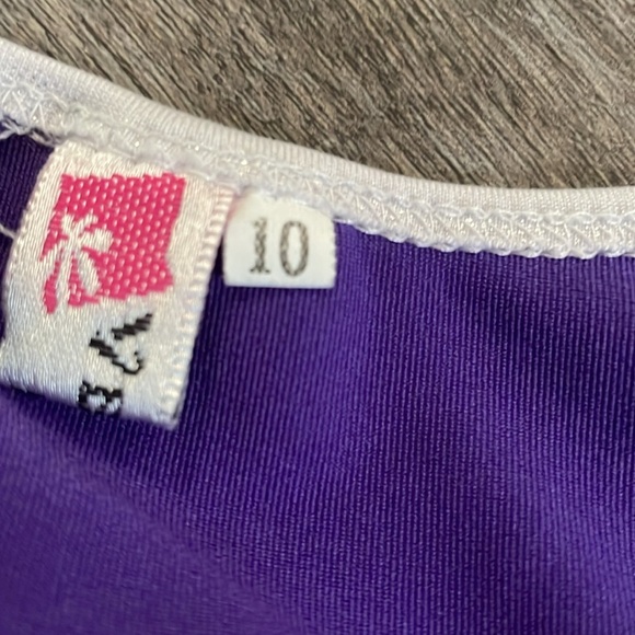 Gymnastics ombré purple and blue Leotard Child Large - Picture 10 of 10